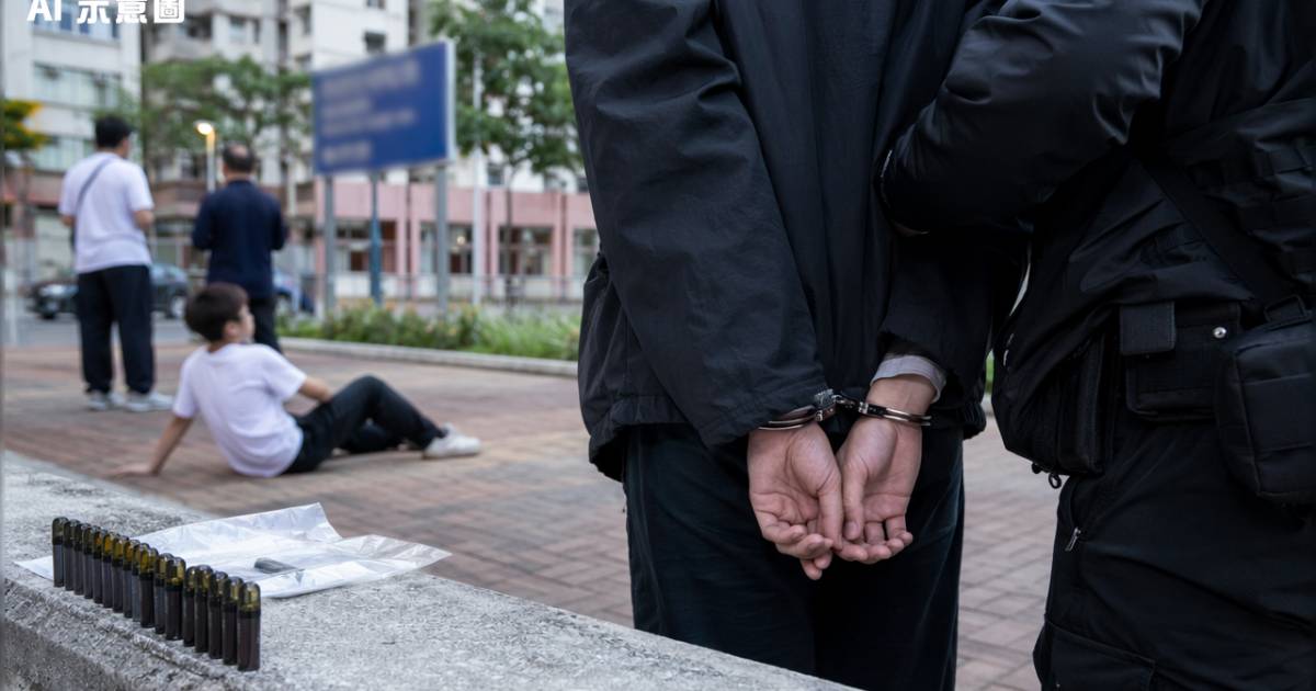 黃大仙17歲少年街頭暈倒 警到場搜身揭藏大量煙彈