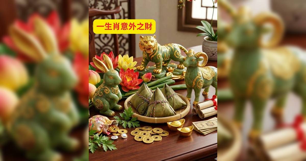 端午節財運2026｜3大生肖運勢轉旺全解析 其中一生肖迎意外之財、他業績獎金入帳
