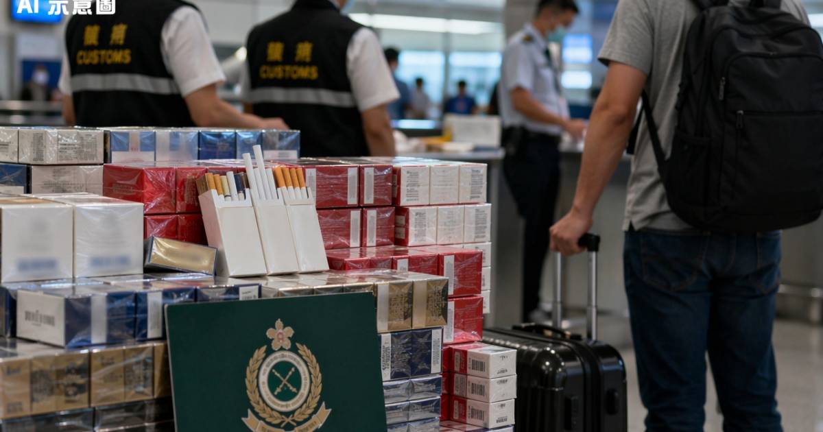 3男旅客行李藏66萬私煙闖關｜法庭判刑結果令人震驚
