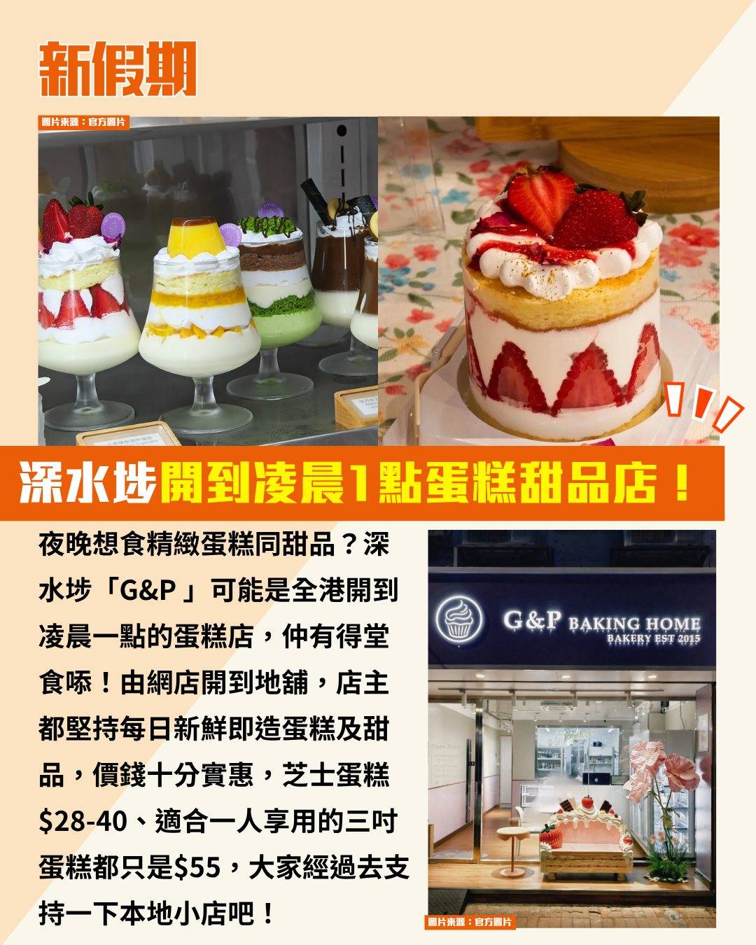 深水埗 蛋糕店 (圖片來源:官方圖片)