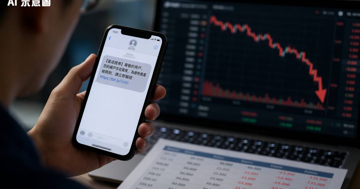 收到一則短訊即損失55萬 騙徒不足一小時洗清兩人股票帳戶