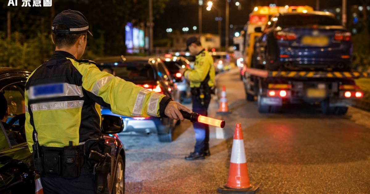 世界杯期間警方出動「追捕者」｜兩日拘5男揭酒駕毒駕 6改裝車即拖