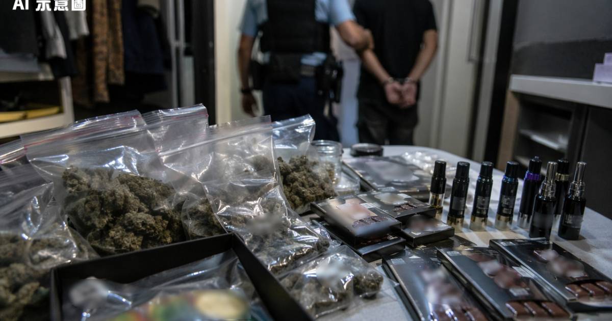 觀塘單位藏多款大麻產品｜警突擊搜查揭新型毒品形態