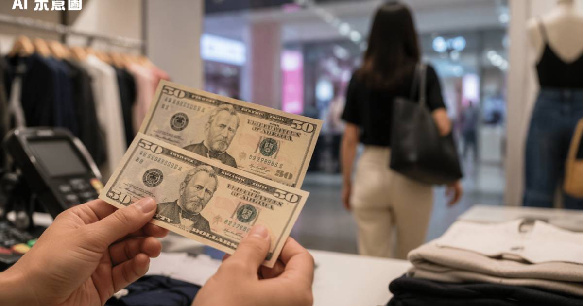葵涌廣場服裝店收兩張美金驚覺中伏　付款女子已消失