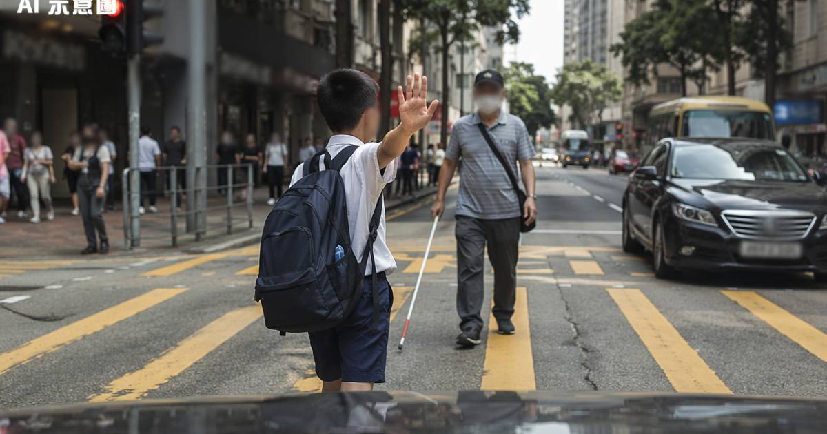 灣仔車cam拍到男童突然折返揚手截車 背後原因令網民一致讚爆