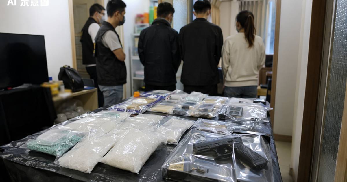 清麗苑住宅單位藏製毒工場｜警拘3大學生揭全屬黑社會成員
