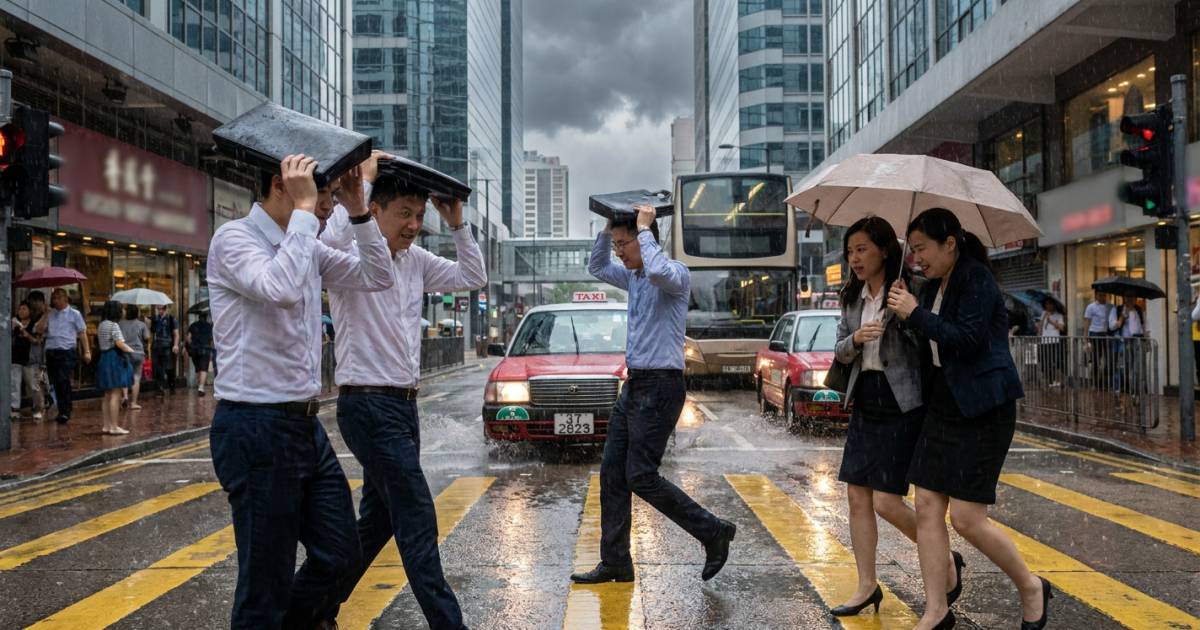 天文台突發黃雨警告｜打工仔返工時間遇上大雨 未來兩日天氣更不穩？