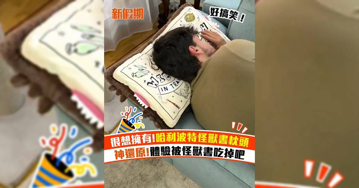 很想擁有!哈利波特怪獸書枕頭 神還原!體驗被怪獸書吃掉吧