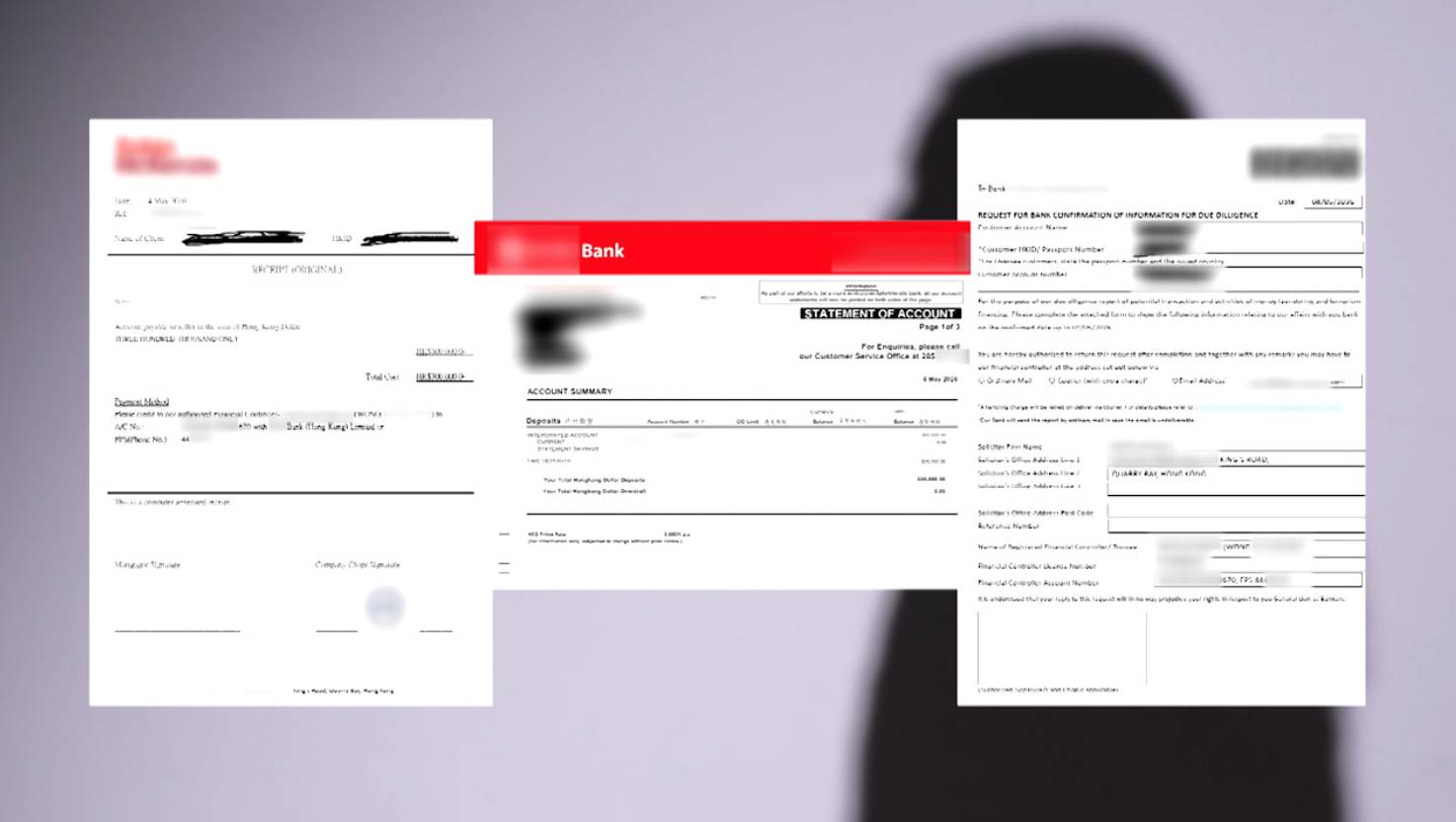 東張西望 按揭騙案 騙徒收款後仍繼續做戲,向兩人發出假銀行證明文件。(圖片來源:TVB)