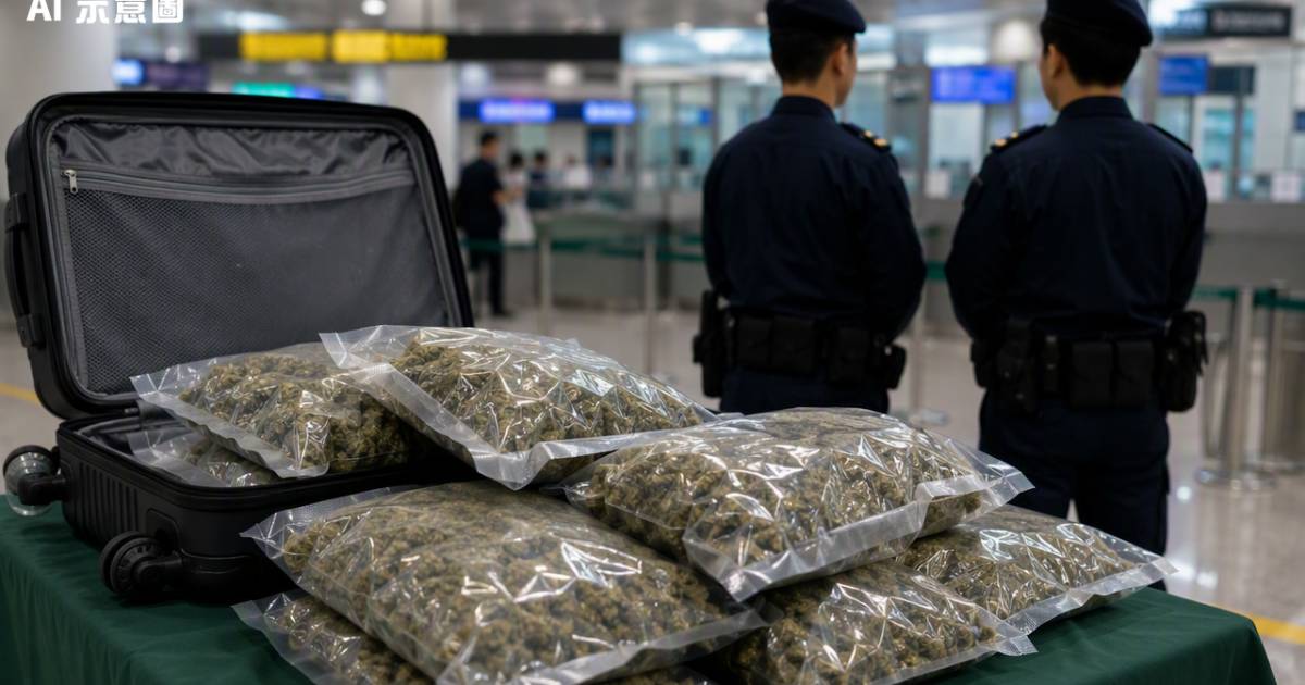 28歲內地男闖機場揭藏80萬大麻花 同行23歲男落網下場竟是…