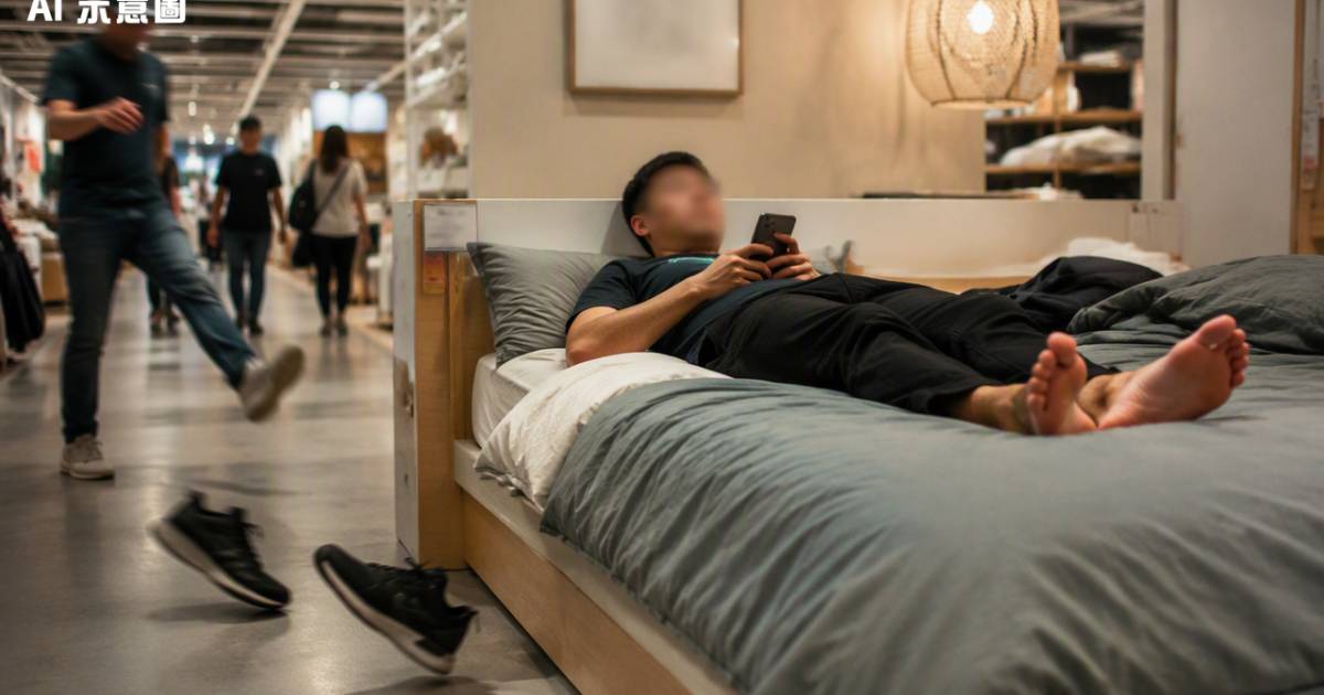 毒舌大狀導演直擊傢俬店男客除鞋熟睡！路人出一狠招對付結局極震撼