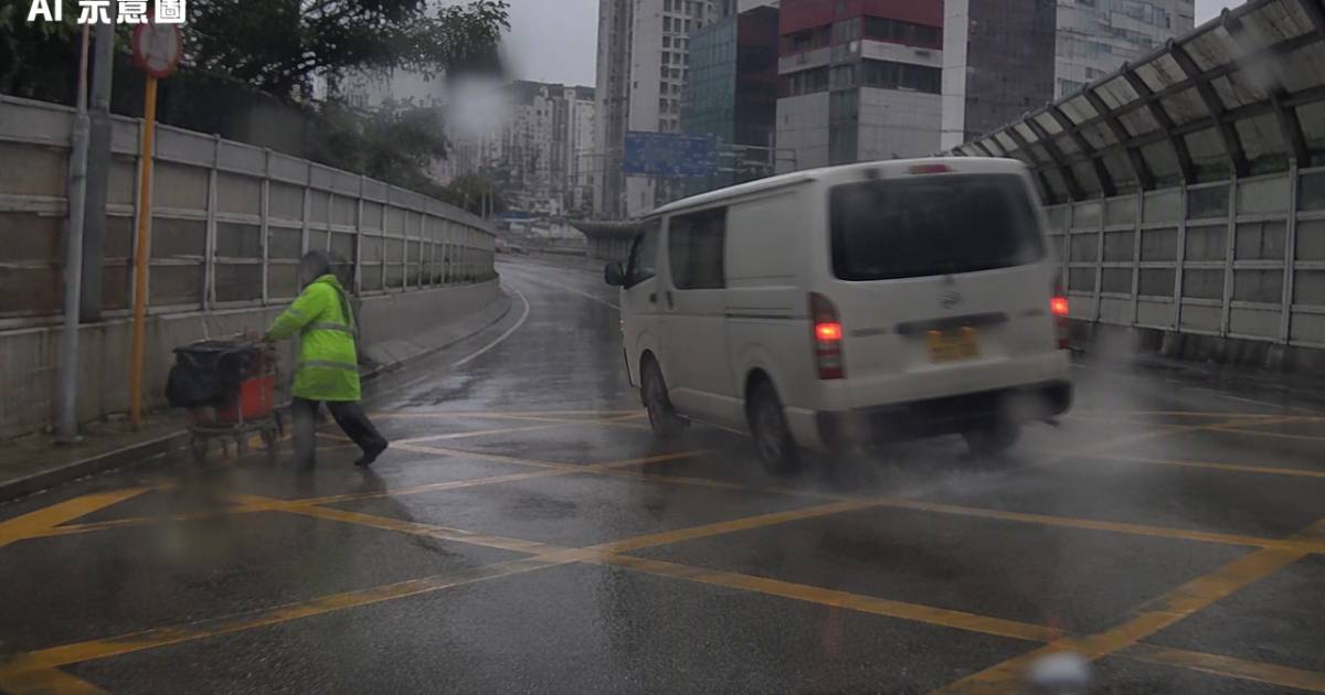 黃大仙37歲男司機雨中瘋狂甩尾險撞清潔工 網上群組洗版揭驚人下場