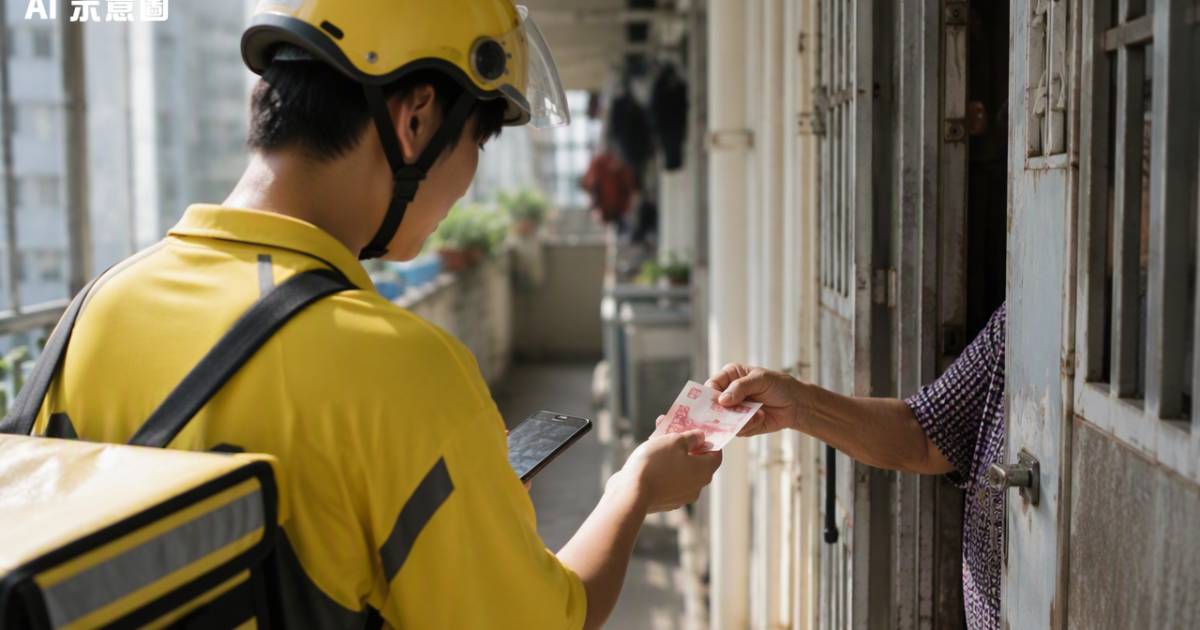 酷熱天氣外賣員送餐入公屋遭婆婆強塞20蚊紙幣背後一句話引爆網絡討論