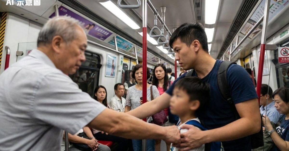 港鐵阿伯強推女童硬搶關愛座　神勇港爸1招完美反殺揭超爽結局