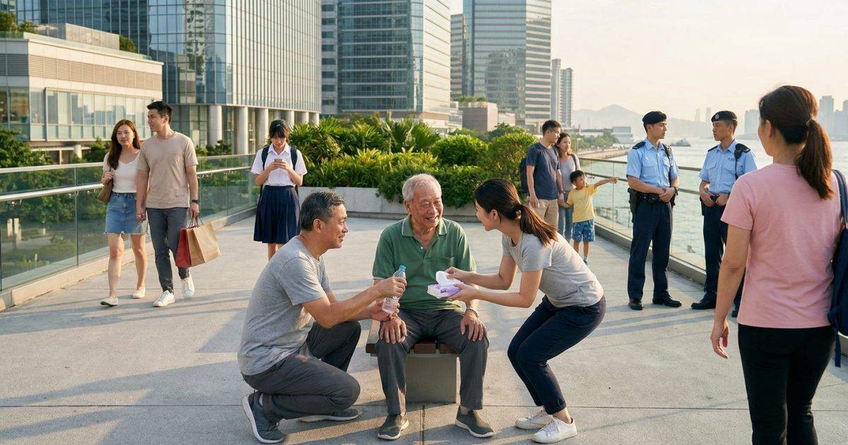 九龍灣「撞人姐」惡意連環撞途人｜阿伯手腕受傷送院 網民怒轟：慣犯嚟！