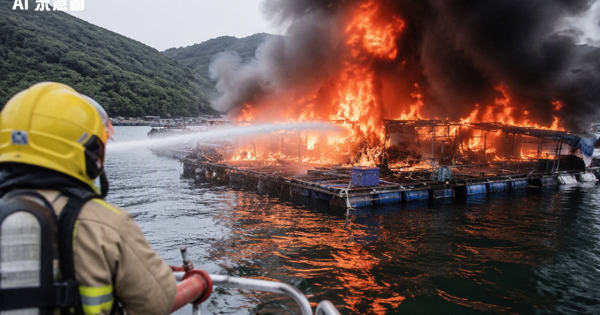 清水灣布袋澳魚排突發大火驚傳爆炸聲 60歲男事主最終下場曝光