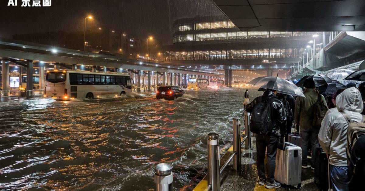 日本千葉發第5級暴雨警報成田機場癱瘓大批港人滯留靠一招死裡逃生