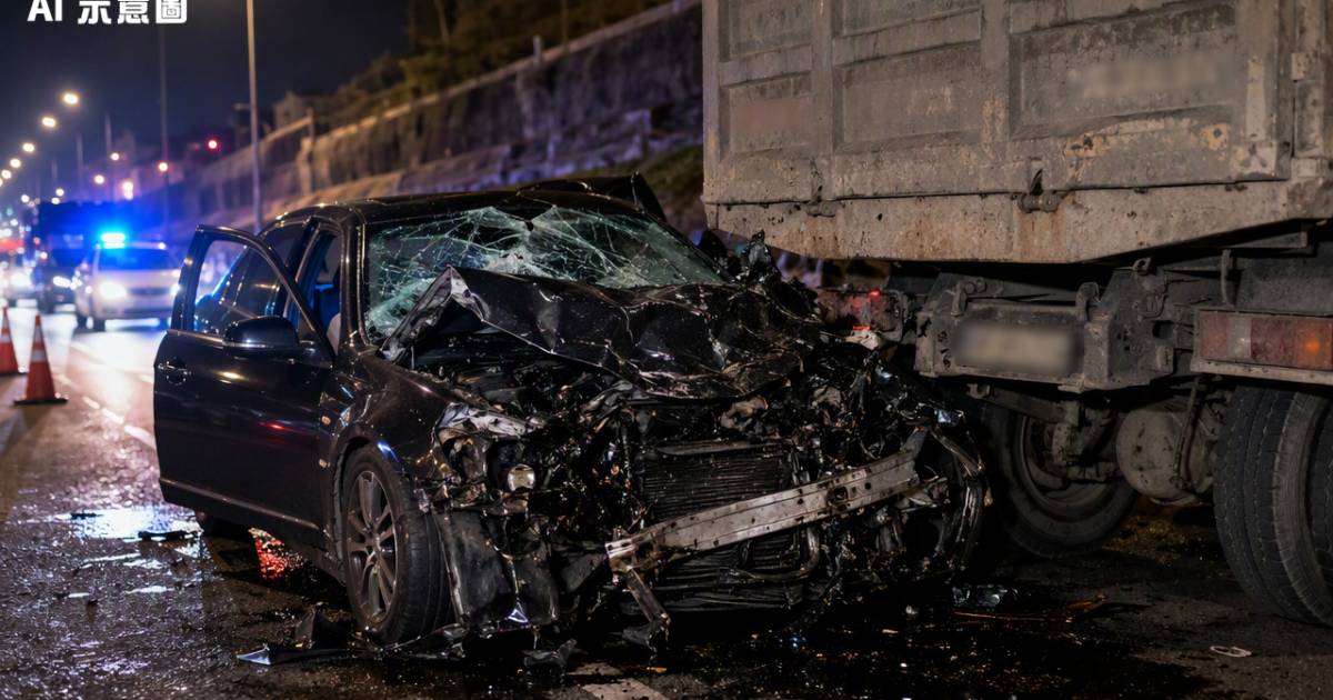 秀茂坪福士狂撼泥頭車淪廢鐵！男司機酒精超標近4倍揭露驚悚真相