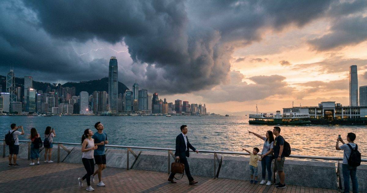 雙颱風夾擊？｜廣闊低壓槽下周突襲香港 天文台警告：或有狂風雷暴！