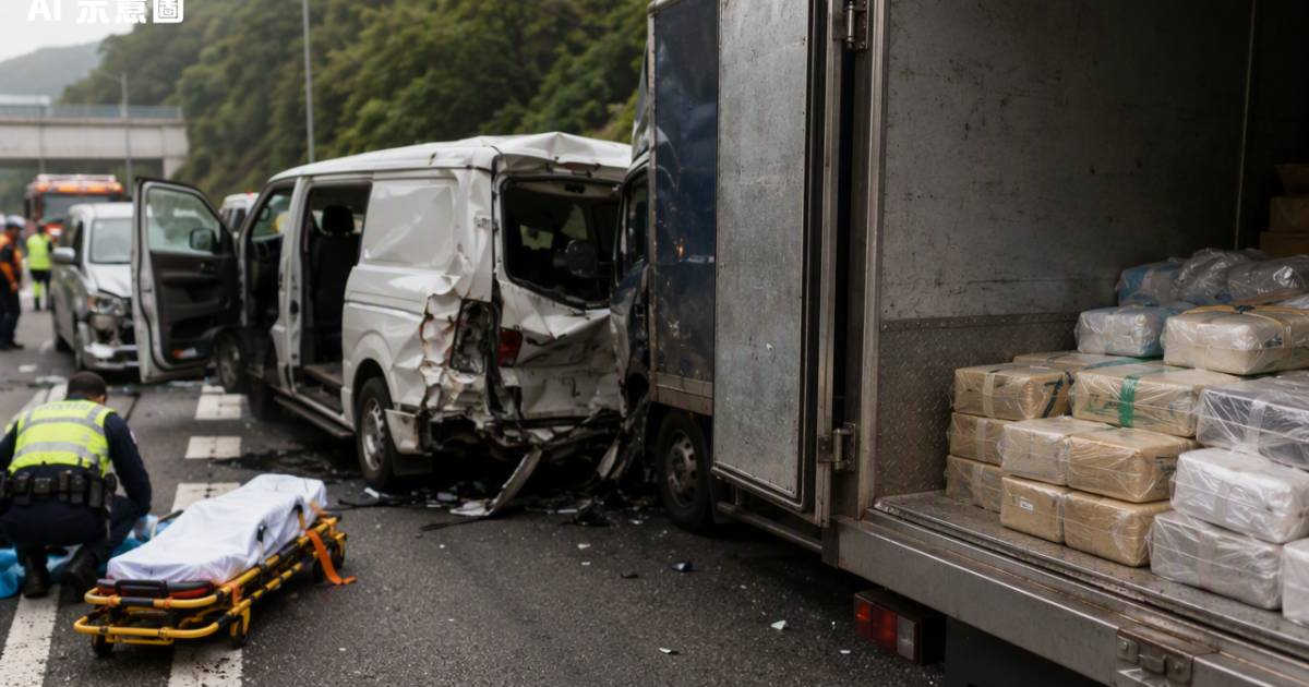 薄扶林道三車恐怖串燒釀血光之災！肇事冷藏貨車竟暗藏…