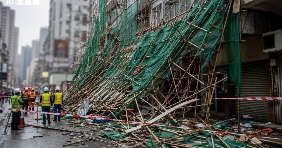 深水埗15米棚架傾斜男工直墮地意外成因竟與一致命細節有關