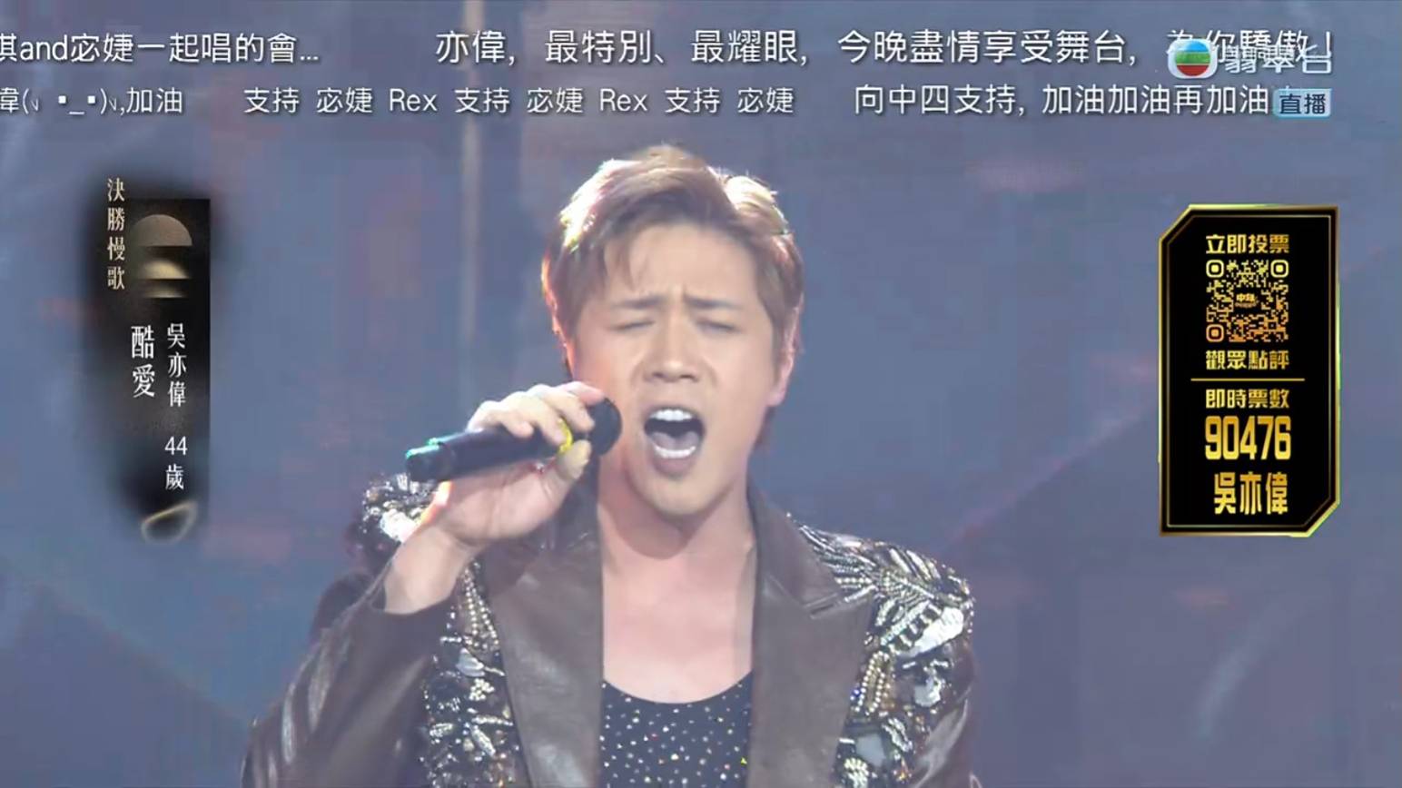中年好聲音4 尹景順 (圖片來源:TVB)