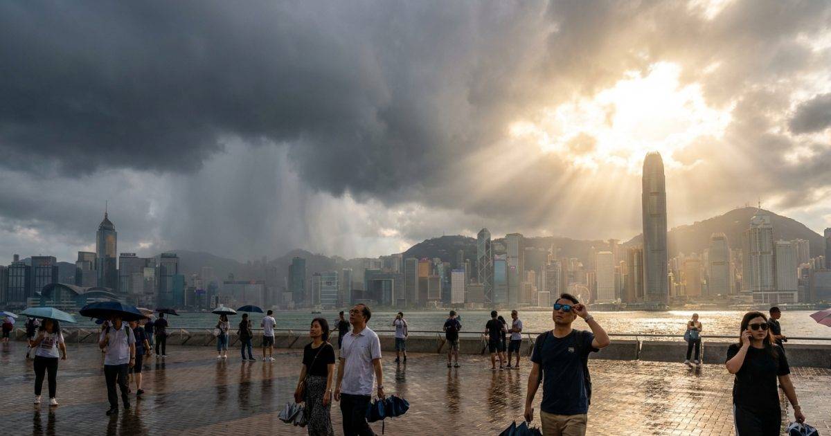 雙旋風夾擊香港！天文台預告「先濕後焗」天氣突變：狂風雷暴後氣溫飆升？