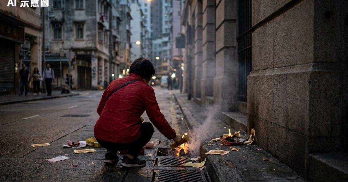 西營盤紅衣婦坑渠燒街衣惹恐慌 網民揭一致命隱患隨時買起全街