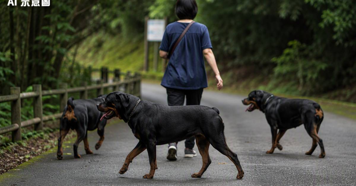 中年婦郊野帶4猛犬無繩無罩！網民狂轟揭發2.5萬天價下場