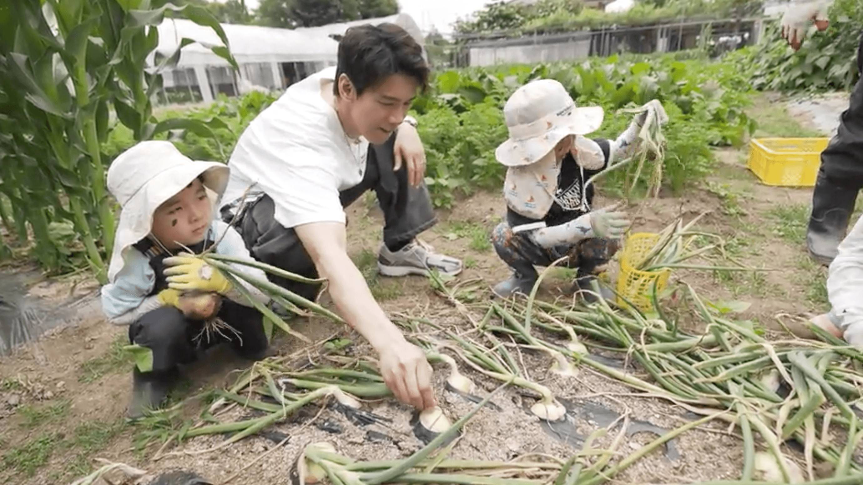 viutv 孩子你怎樣長大 林奕匡與同學們收割農作物。(圖片來源:ViuTV)