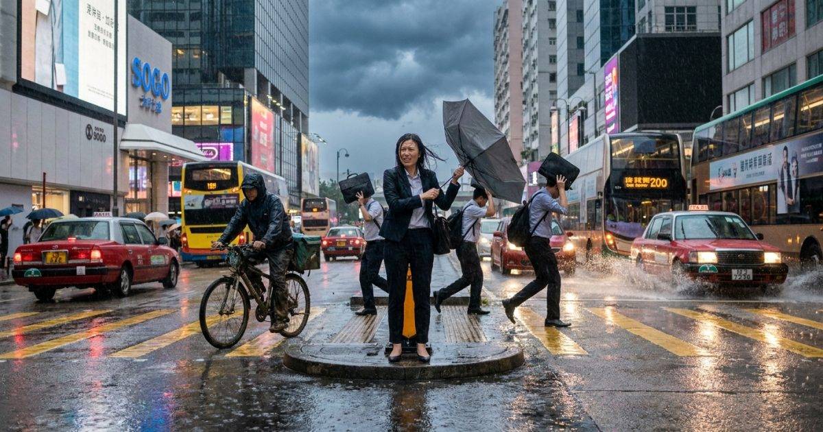 「黃雨」突襲全港！沙德爾殘餘殺到：天文台警告考慮掛1號風球？
