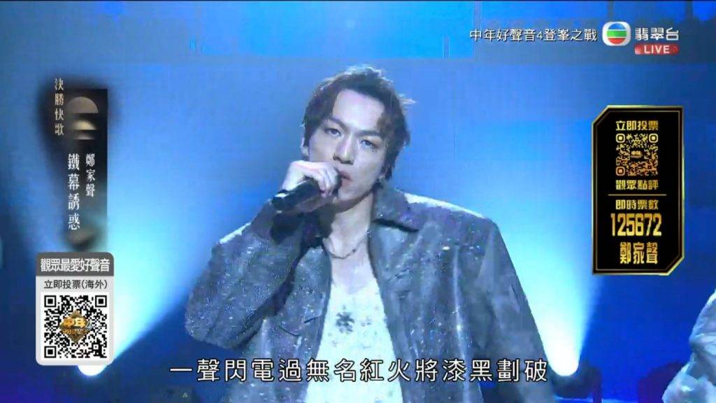 中年好聲音4 尹景順 (圖片來源:TVB)