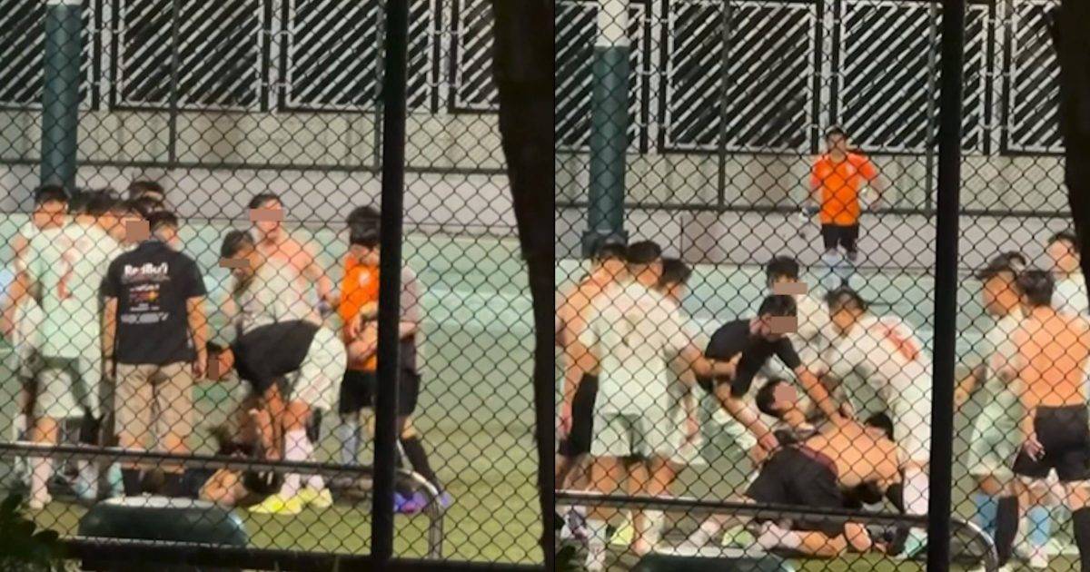 黃大仙摩士公園爆發兩隊波友MMA大混戰球證派牌後竟換來驚人結局