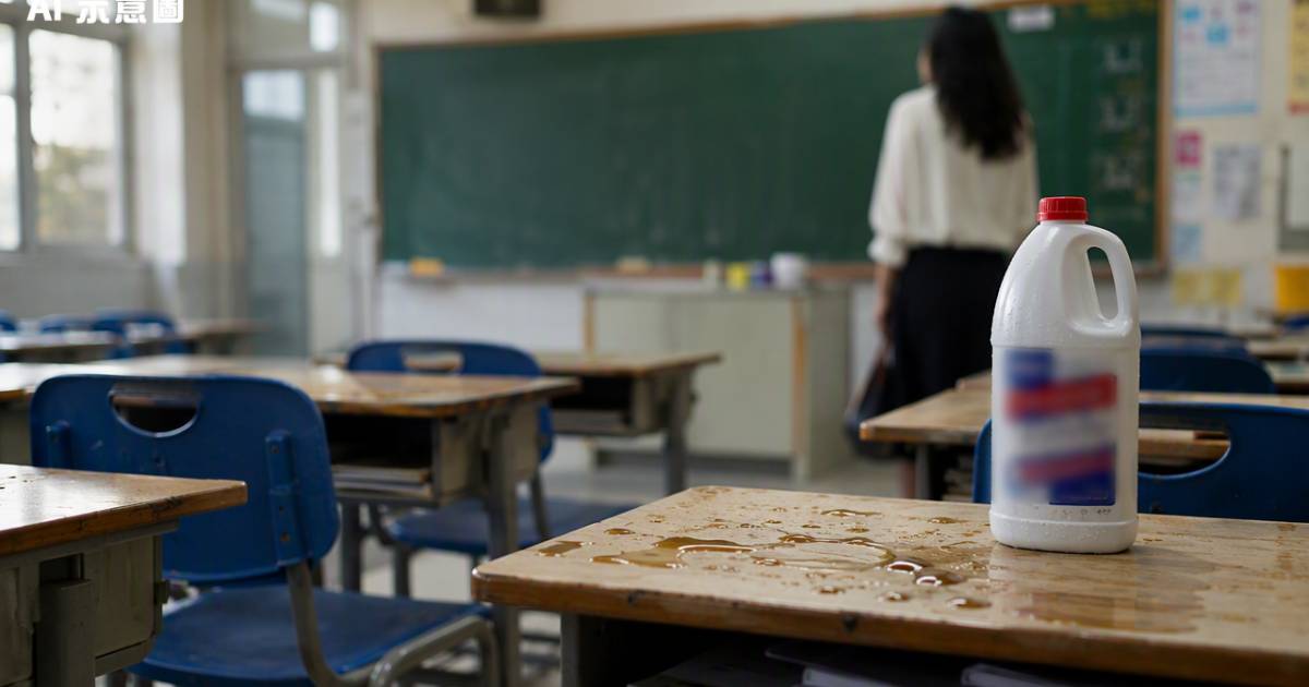 澳門開學日爆發校園慘劇！十八歲男生向六十歲女教師狠潑通渠水下場極度震撼