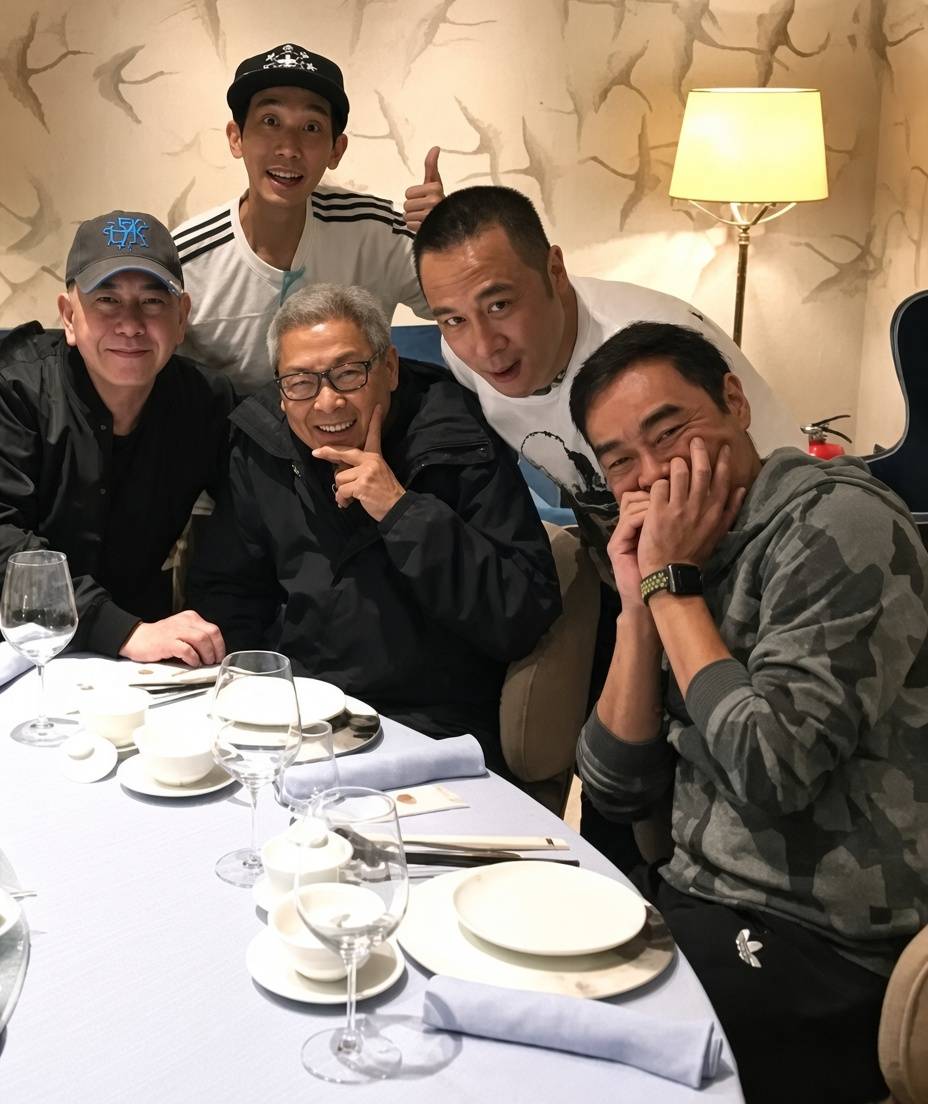 劉兆銘 離世 一眾影帝在銘Sir身邊尤如小孩。(圖片來源:黃秋生IG)