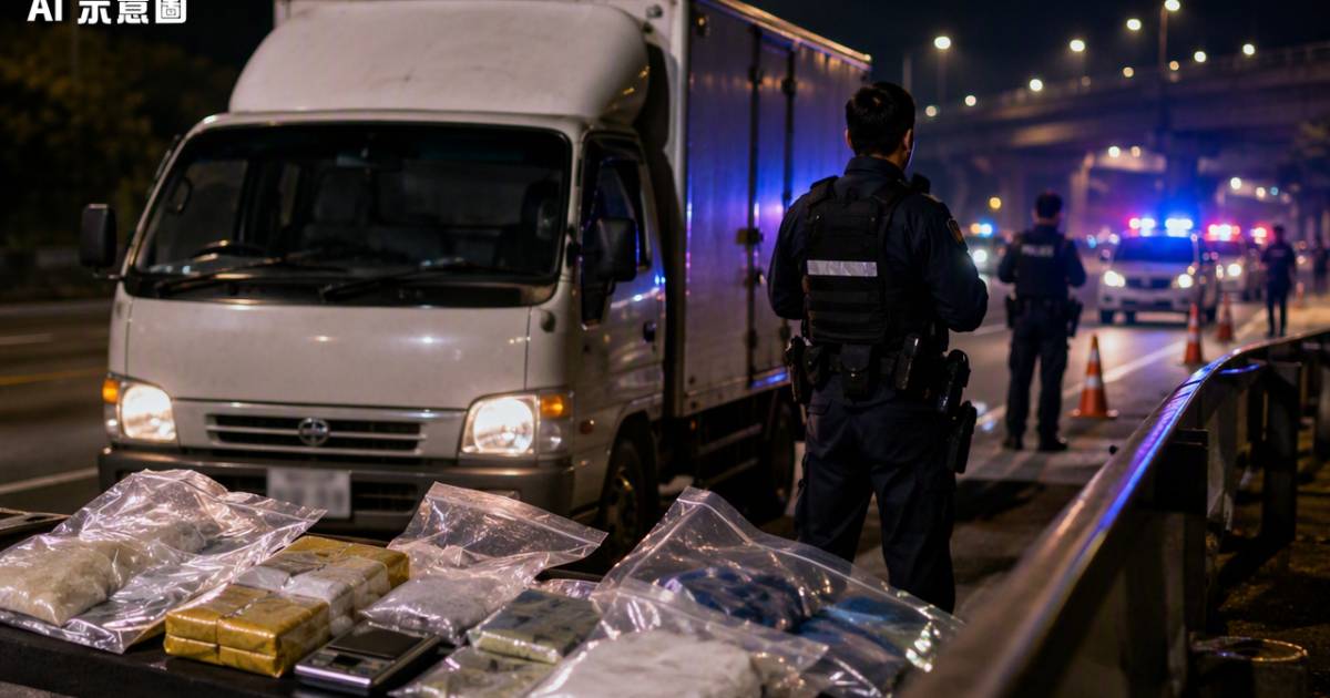 46歲司機凌晨遇截查棄車狂奔！車內藏20萬毒品下場卻令人極度無語