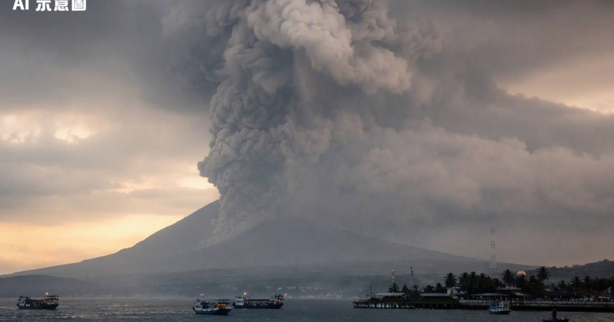 印尼火山猛烈噴發17萬旅客慘困 當局急封鎖空域宣佈…