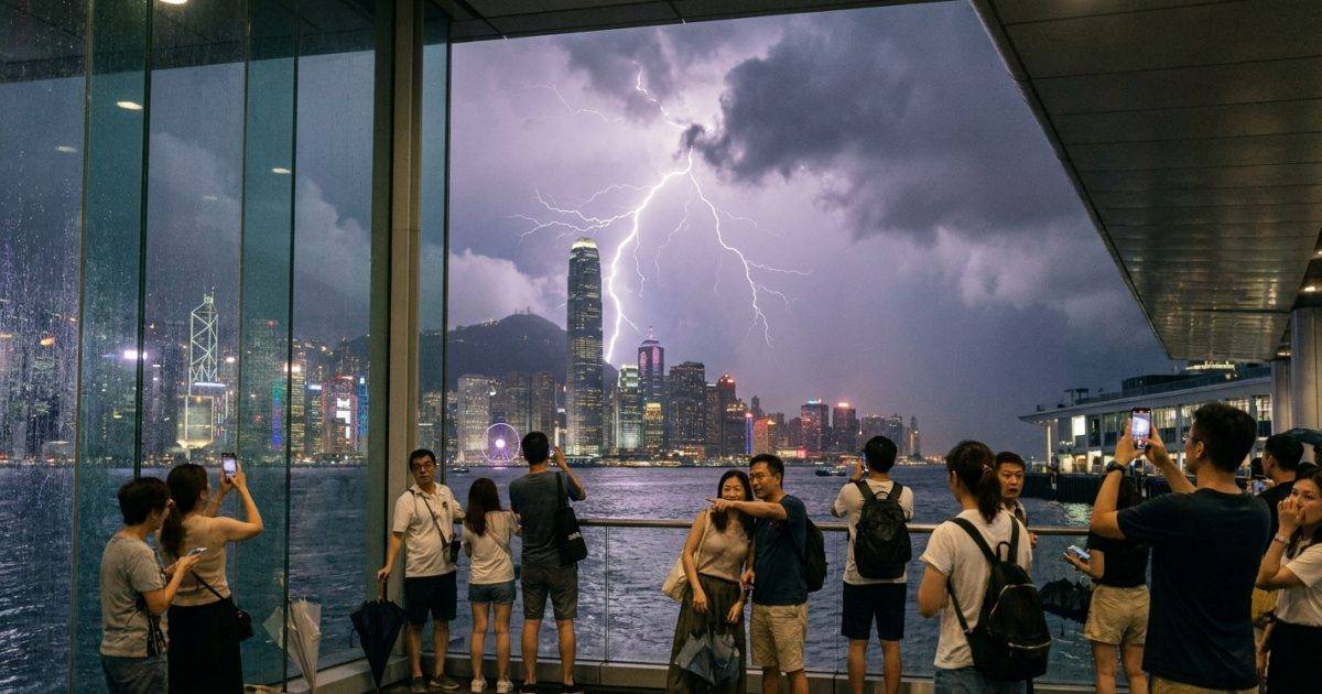 半夜雷暴殺到｜天文台發警告：未來數小時雨勢頗大 周末天氣或更惡劣？