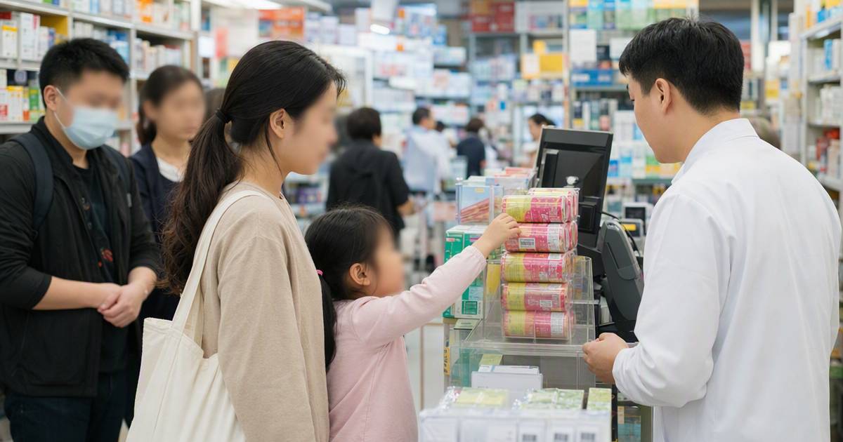 港媽帶女藥房零消費索餅一句話惹眾怒
