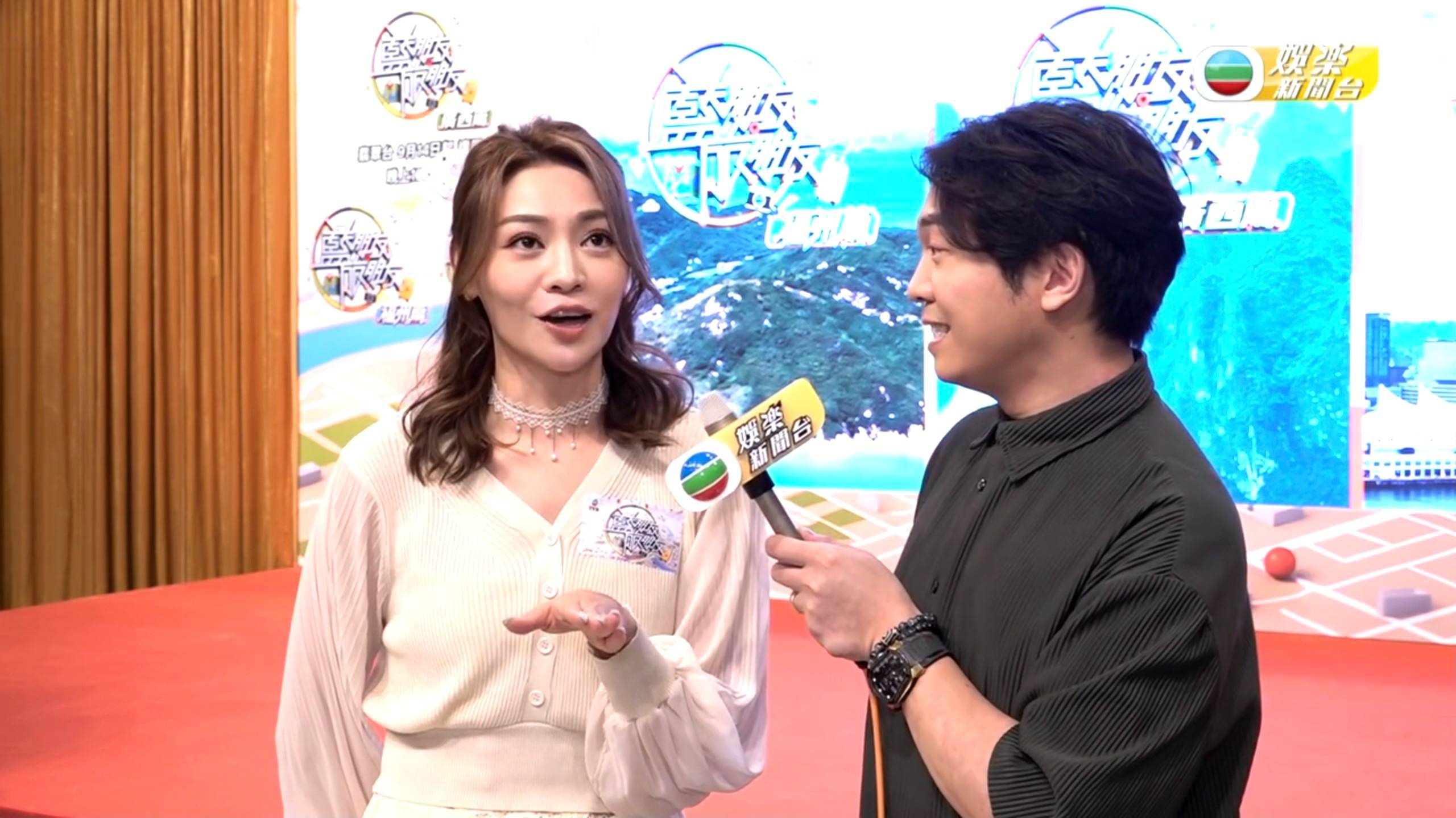 葉蒨文 關嘉敏 (圖片來源:TVB娛樂新聞台)
