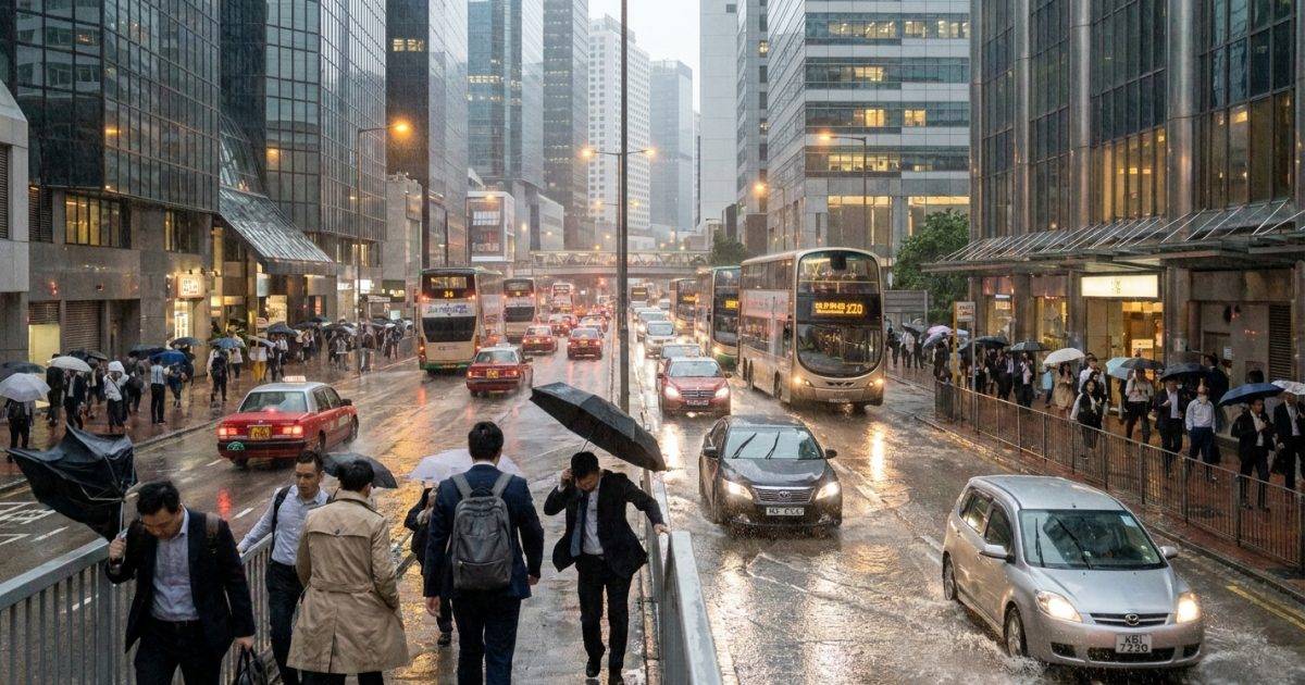 雷雨帶狂襲香港！｜天文台發出警告：未來數小時天氣劇變 上班交通恐癱瘓？