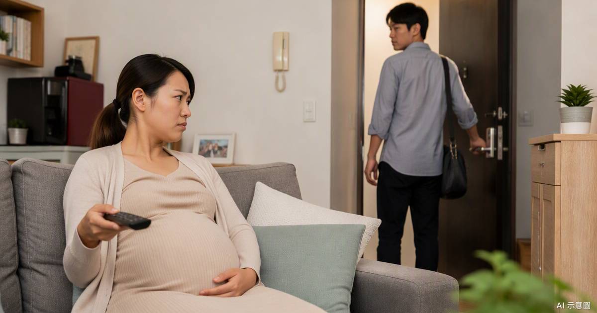 39周孕婦臨盆在即　29歲夫竟為48歲前妻上門