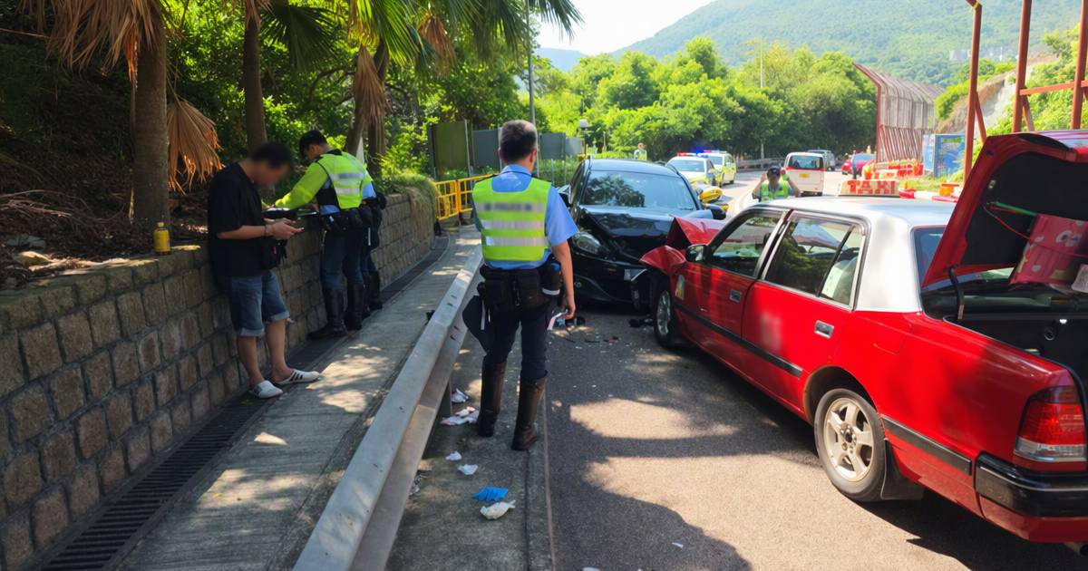 西貢公路兩車相撞2人被困　一度昏迷後現轉折