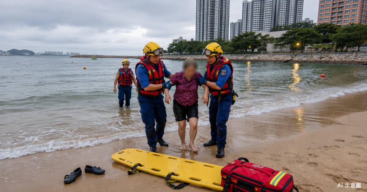 90歲婦近水灣游早泳未上岸　消防到場揭危急狀況