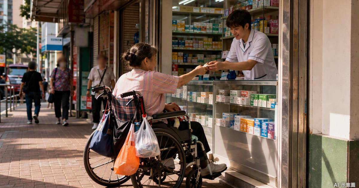 新蒲崗輪椅婦差6元　藥房職員一句話全網激讚
