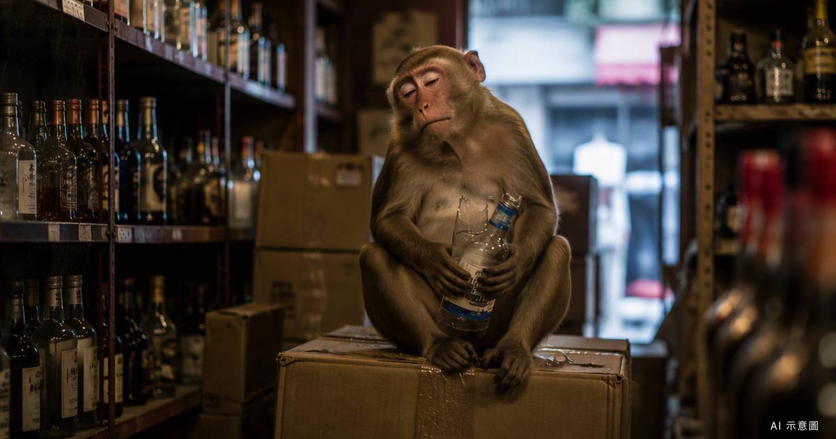 猴子闖酒鋪狂飲半瓶伏特加　數分鐘後一幕看傻