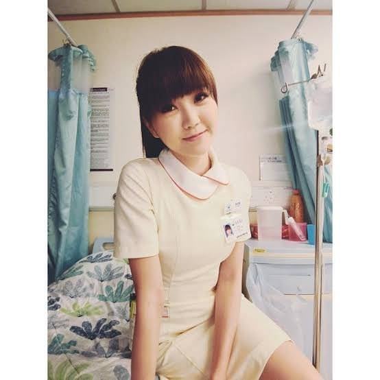 死有對証 吳若希 10年前拍攝《實習天使》都係護士造型 (圖片來源:吳若希IG)