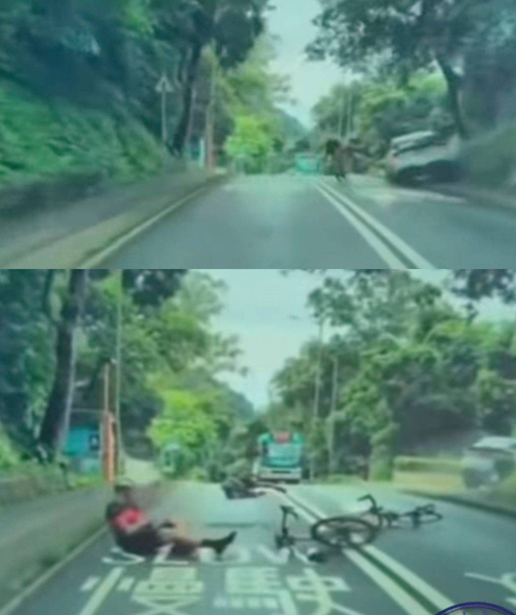 西貢交通意外 車cam直擊 (圖片來源:車Cam直擊)