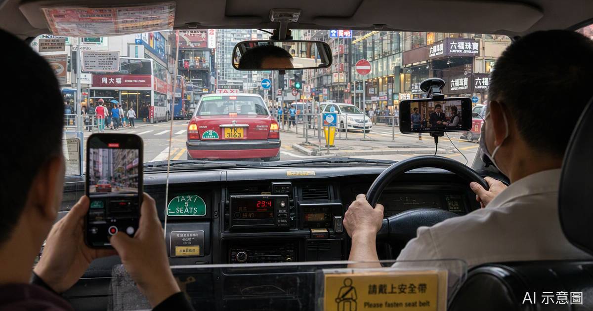 的士司機邊揸邊睇片累客遲到　行錯路後一句惹眾怒