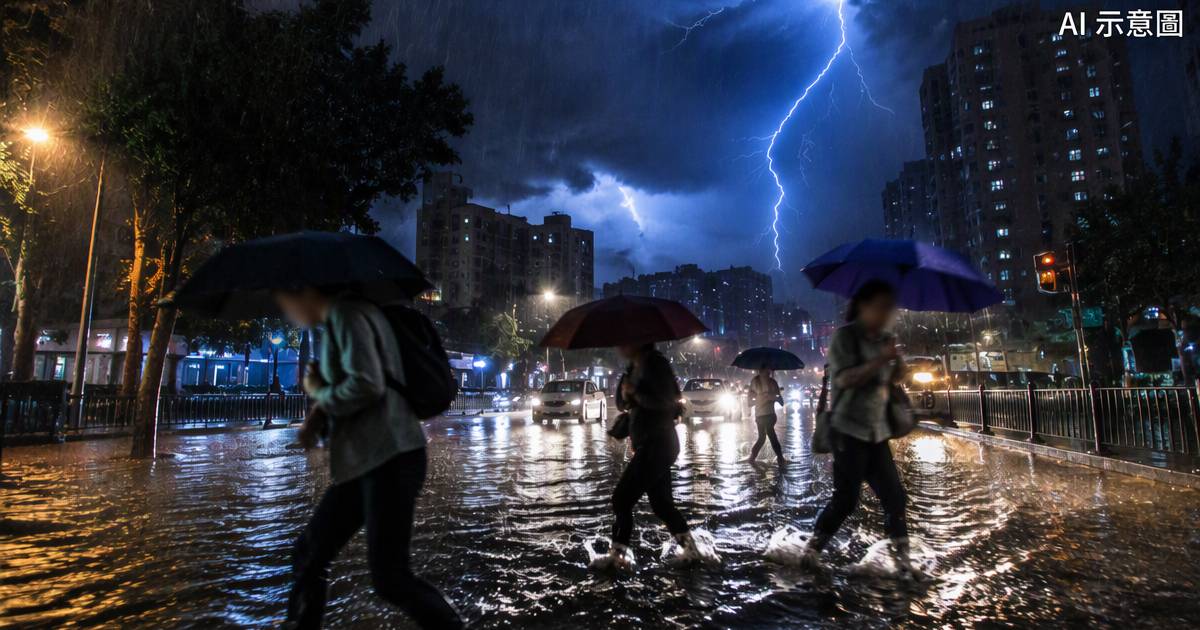 廣深暴雨｜雷聲震醒居民6地掛紅雨勢仍未完